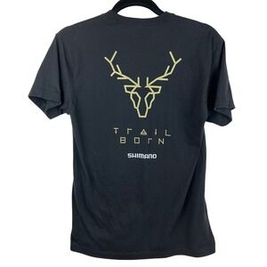 Shimano Trail Born T Shirt Men's Black Bicycle Mountain Bike Riding Tee‎